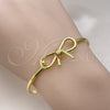 Aro Individual 07.341.0061.04 Oro Laminado, Diseño de Arco, Pulido, Tono Dorado (03 MM Thickness, Size 4 (2.25 Diameter))