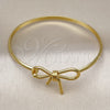 Aro Individual 07.341.0061.04 Oro Laminado, Diseño de Arco, Pulido, Tono Dorado (03 MM Thickness, Size 4 (2.25 Diameter))