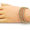 Aro Trio 07.170.0012.1 Oro Laminado, Diseño de Torcido y Rope, Pulido, Tono Dorado (05 MM Thickness, One size fits all)