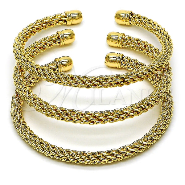 Aro Trio 07.170.0012.1 Oro Laminado, Diseño de Torcido y Rope, Pulido, Tono Dorado (05 MM Thickness, One size fits all)