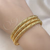 Aro Trio 07.170.0013.1 Oro Laminado, Diseño de Torcido, Pulido, Tono Dorado (05 MM Thickness, One size fits all)