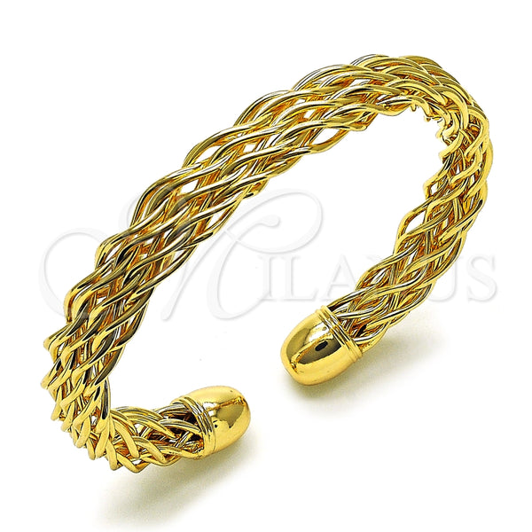 Aro Individual 07.170.0005.1 Oro Laminado, Diseño de Torcido, Pulido, Tono Dorado (Grosor 11 MM, Talla Unica)