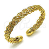 Aro Individual 07.170.0005.1 Oro Laminado, Diseño de Torcido, Pulido, Tono Dorado (Grosor 11 MM, Talla Unica)