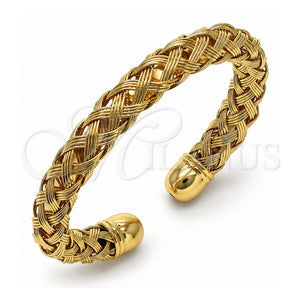 Aro Individual 07.170.0006.1 Oro Laminado, Diseño de Torcido, Pulido Amarillo, Tono Dorado (Grosor 10 MM, Talla Unica)