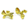 Arete Dormilona 02.341.0208 Oro Laminado, Diseño de Arco, Pulido, Tono Dorado