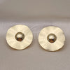 Arete Dormilona 02.385.0053 Oro Laminado, Pulido, Tono Dorado