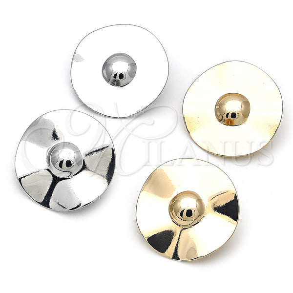 Arete Dormilona 02.385.0053 Oro Laminado, Pulido, Tono Dorado