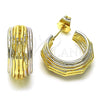Argolla Pequeña 02.170.0449.20 Oro Laminado, Pulido, Tres Tonos
