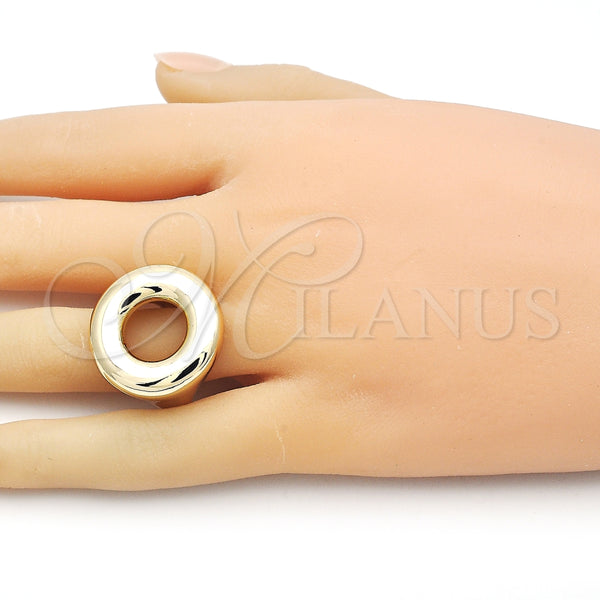 Anillo Elegante 01.60.0014 Oro Laminado, Pulido, Tono Dorado (One size fits all)