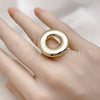 Anillo Elegante 01.60.0014 Oro Laminado, Pulido, Tono Dorado (One size fits all)