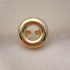 Anillo Elegante 01.60.0014 Oro Laminado, Pulido, Tono Dorado (One size fits all)