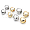 Argolla Huggie 02.163.0333.13 Oro Laminado, Diseño de Corazón, Pulido, Tono Dorado