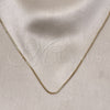 Gargantilla Basica 04.213.0331.18 Oro Laminado, Diseño de Box, Pulido, Tono Dorado (01 MM Thickness, 18 Inches Length)