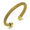 Aro Individual 07.319.0003 Oro Laminado, Diseño de File, Pulido, Tono Dorado (Grosor 07 MM, Talla Unica)