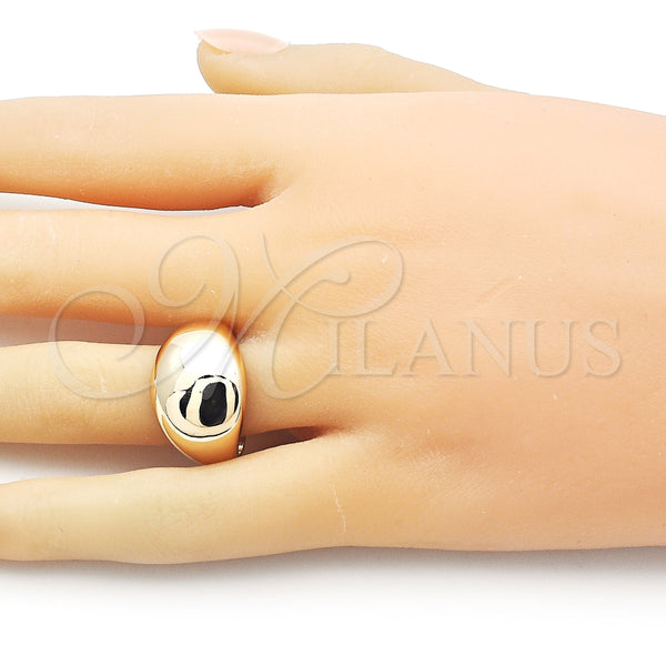 Anillo Elegante 01.60.0019 Oro Laminado, Pulido, Tono Dorado (One size fits all)
