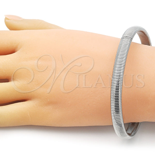 Pulsera Elegante 03.341.2287.08 Acero Inoxidable, Pulido, Tono Plateado (08 MM Thickness, 8 Inches Length)