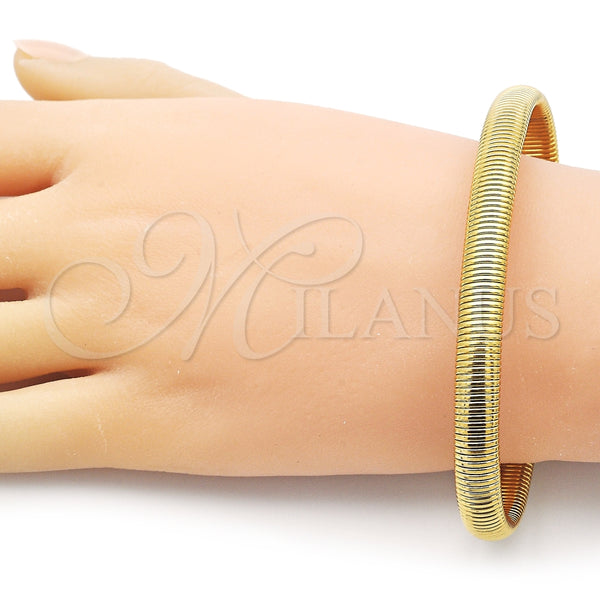 Pulsera Elegante 03.341.2287.1.08 Oro Laminado, Pulido, Tono Dorado (08 MM Thickness, 8 Inches Length)