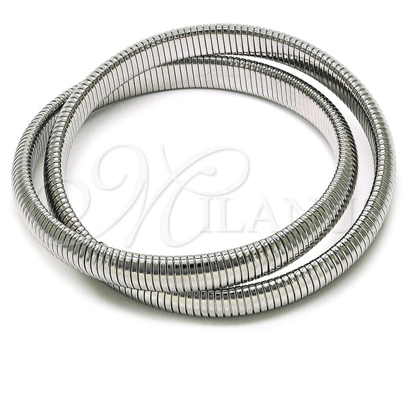 Pulsera Elegante 03.341.2288.08 Acero Inoxidable, Pulido, Tono Plateado (08 MM Thickness, 8 Inches Length)