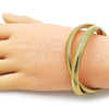 Pulsera Elegante 03.341.2288.1.08 Acero Inoxidable, Pulido, Tono Dorado (08 MM Thickness, 8 Inches Length)