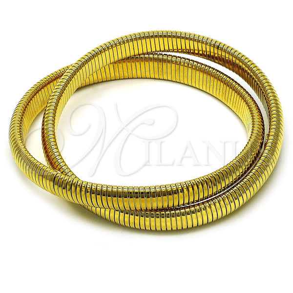 Pulsera Elegante 03.341.2288.1.08 Acero Inoxidable, Pulido, Tono Dorado (08 MM Thickness, 8 Inches Length)