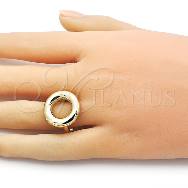 Anillo Elegante 01.341.0145 Oro Laminado, Pulido, Tono Dorado (One size fits all)