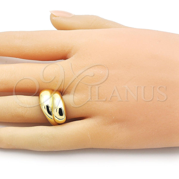 Anillo Elegante 01.341.0147 Oro Laminado, Pulido, Tono Dorado (One size fits all)