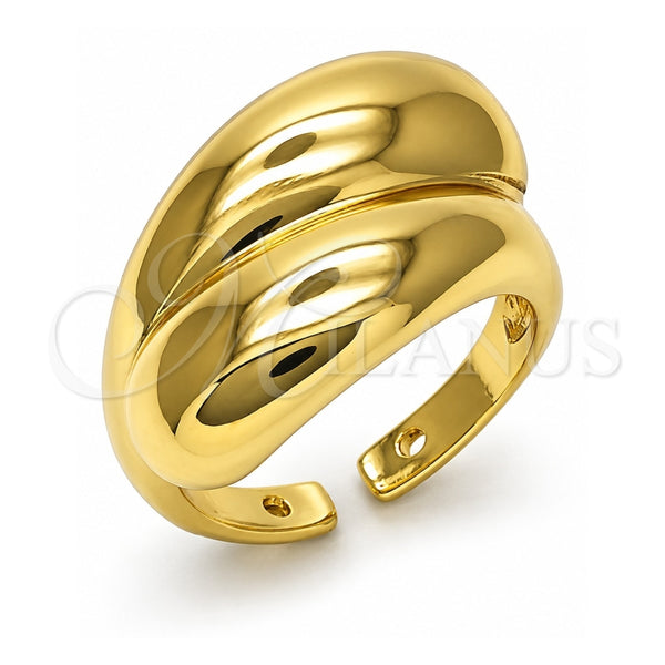 Anillo Elegante 01.341.0147 Oro Laminado, Pulido, Tono Dorado (Talla Unica)