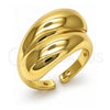 Anillo Elegante 01.341.0147 Oro Laminado, Pulido, Tono Dorado (Talla Unica)