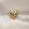 Anillo Elegante 01.341.0151 Oro Laminado, Diseño de Corazón, Pulido, Tono Dorado (One size fits all)