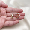 Argolla Huggie 02.213.0584.16 Oro Laminado, Pulido, Tono Dorado