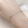 Pulsera Básica 04.213.0028.07 Oro Laminado, Diseño de Mariner, Diamantado, Tono Dorado (02 MM Thickness, 7 Inches Length)