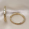 Argolla Huggie 02.204.0010.40 Oro Laminado, con Multicolor Zirconia Cubica, Pulido, Tono Dorado