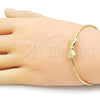Aro Individual 07.341.0064 Oro Laminado, Diseño de Arco, Pulido, Tono Dorado (02 MM Thickness, One size fits all)