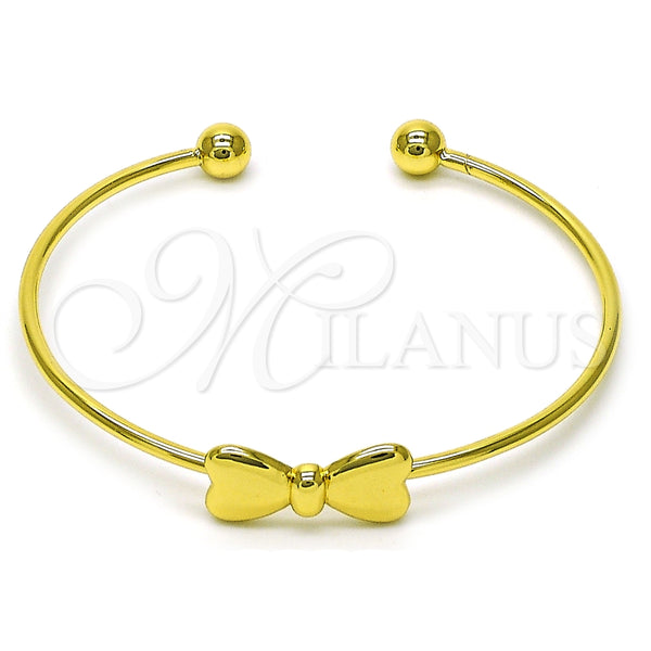 Aro Individual 07.341.0064 Oro Laminado, Diseño de Arco, Pulido, Tono Dorado (02 MM Thickness, One size fits all)