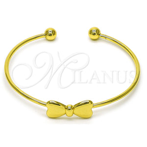 Aro Individual 07.341.0064 Oro Laminado, Diseño de Arco, Pulido, Tono Dorado (02 MM Thickness, One size fits all)