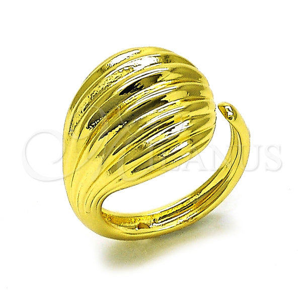 Anillo Elegante 01.341.0156 Oro Laminado, Diseño de Gota, Pulido, Tono Dorado (One size fits all)