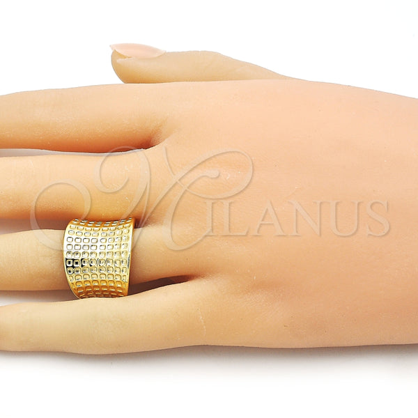 Anillo Elegante 01.341.0157 Oro Laminado, Pulido, Tono Dorado (One size fits all)