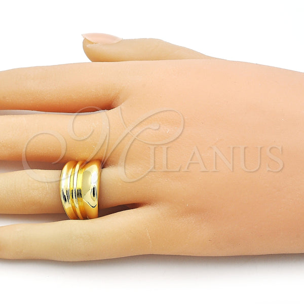 Anillo Elegante 01.341.0158 Oro Laminado, Pulido, Tono Dorado (One size fits all)