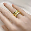 Anillo Elegante 01.341.0158 Oro Laminado, Pulido, Tono Dorado (One size fits all)