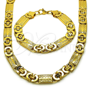 Collar y Pulsera 06.363.0032.2 Acero Inoxidable, Pulido, Tono Dorado