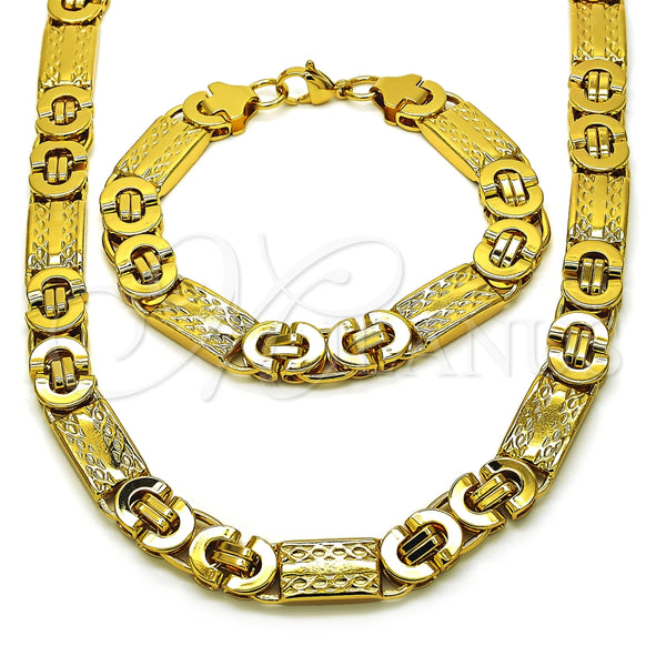 Collar y Pulsera 06.363.0032.2 Acero Inoxidable, Pulido, Tono Dorado