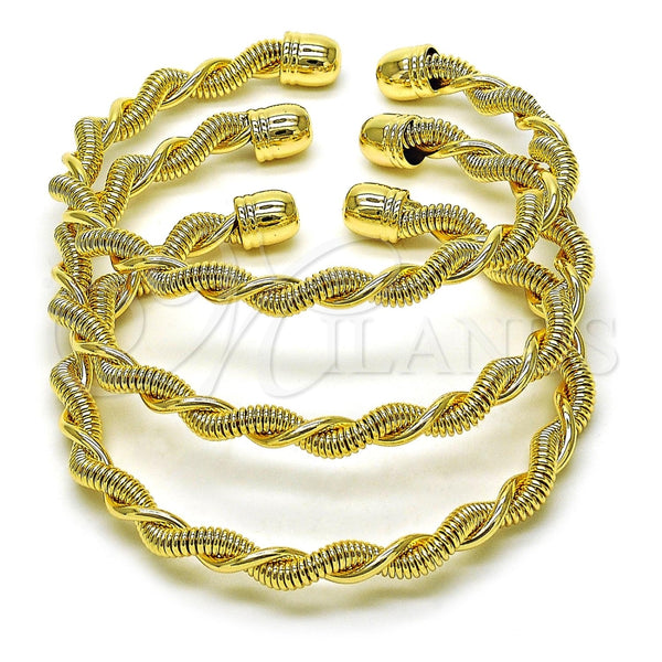 Aro Trio 07.170.0014.1 Oro Laminado, Diseño de Torcido, Pulido, Tono Dorado (06 MM Thickness, One size fits all)