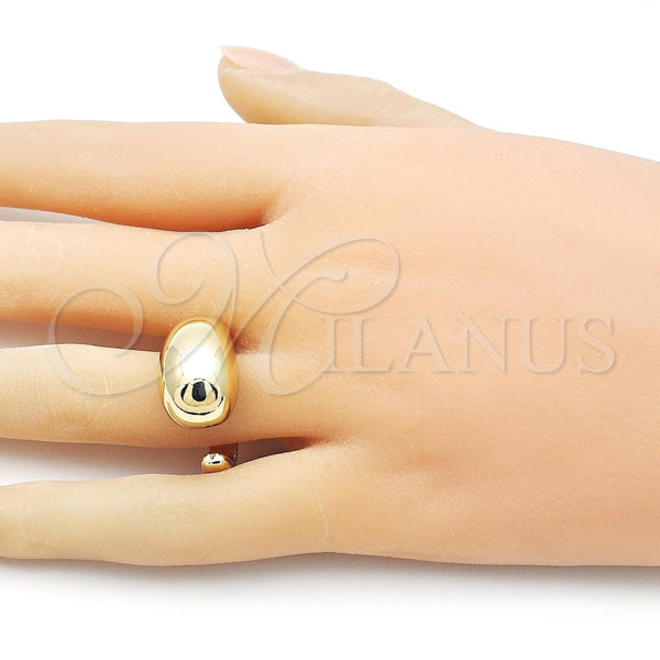 Anillo Elegante 01.163.0003 Oro Laminado, Diseño de Gota, Pulido, Tono Dorado (One size fits all)