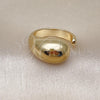 Anillo Elegante 01.163.0003 Oro Laminado, Diseño de Gota, Pulido, Tono Dorado (One size fits all)