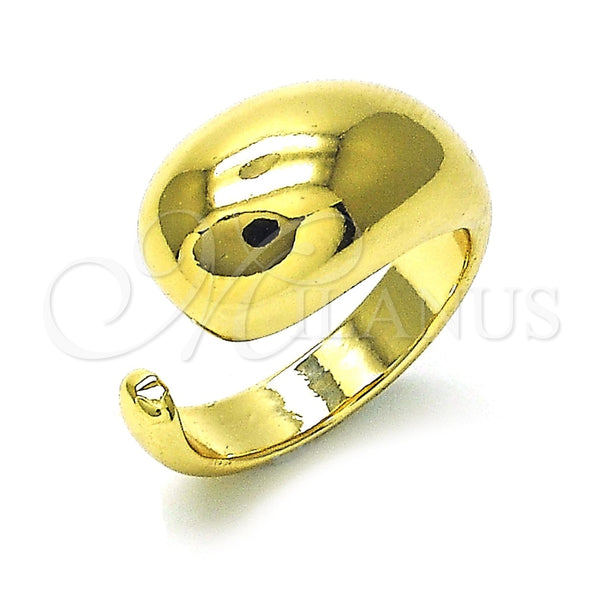 Anillo Elegante 01.163.0003 Oro Laminado, Diseño de Gota, Pulido, Tono Dorado (One size fits all)