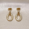 Arete Dormilona 02.163.0336 Oro Laminado, Diamantado, Tono Dorado