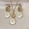 Juego de Arete y Dije de Adulto 10.163.0033 Oro Laminado, Diamantado, Tono Dorado