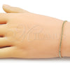 Pulsera Básica 04.213.0335.07 Oro Laminado, Diseño de Miami Cubana, Pulido, Tono Dorado (0.60 Gauge, 03 MM Thickness, 8 Inches Length)