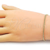 Pulsera Básica 03.213.0290.07 Oro Laminado, Diseño de Miami Cubana, Pulido, Tono Dorado (Grosor 03 MM, 8 Pulgadas de Largo)