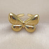 Anillo Elegante 01.341.0159 Oro Laminado, Diseño de Mariposa, Pulido, Tono Dorado (One size fits all)